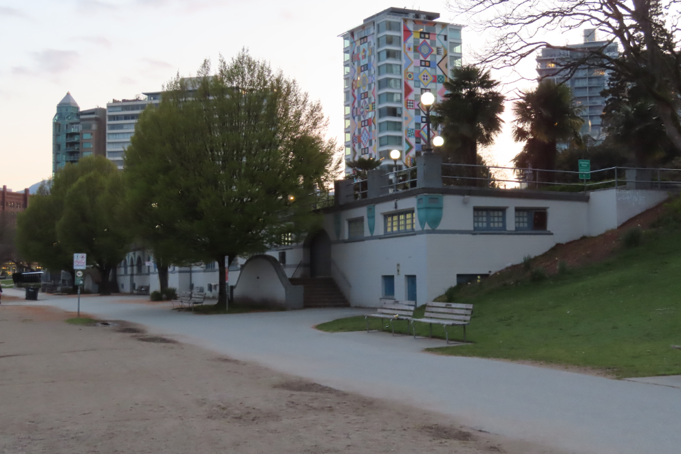 The concrete Art Deco English Bay Bathhouse in Vancouver was built in 1931.