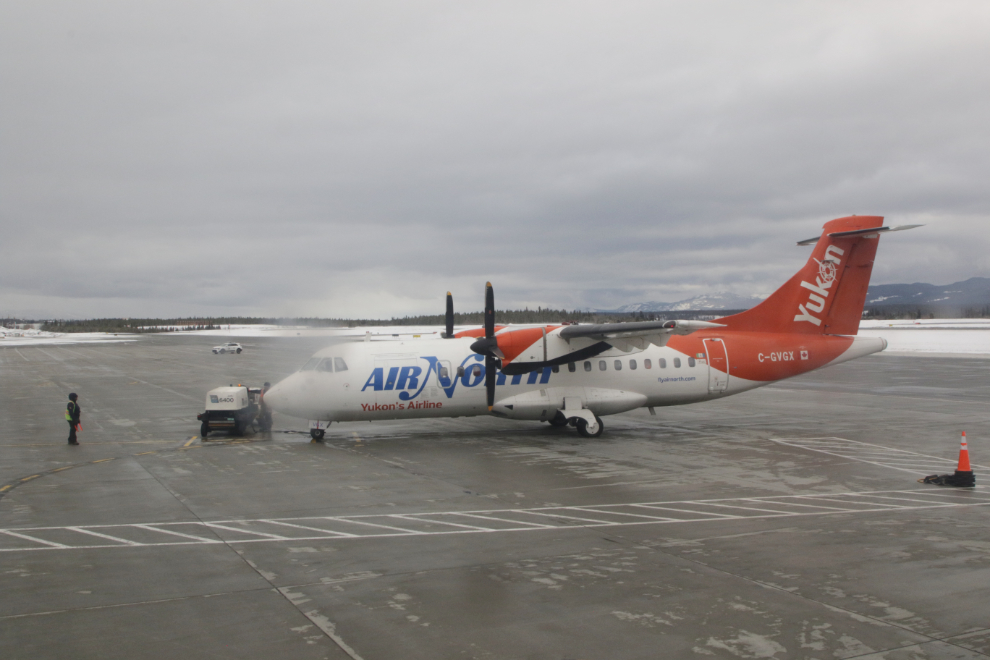 Air North ATR-42 C-GVGX at Whitehorse, Yukon.