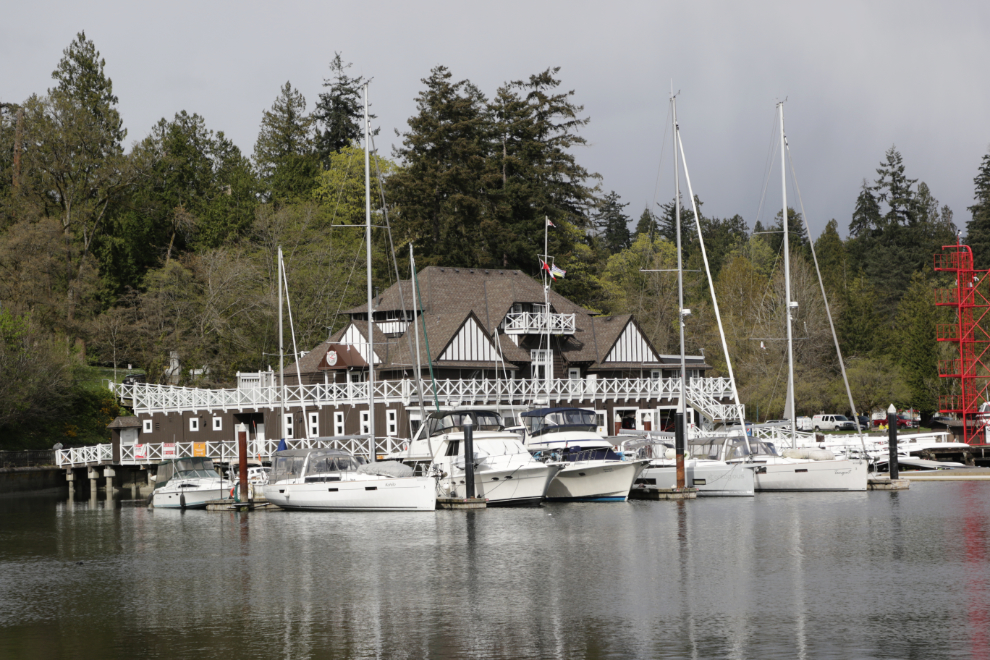 The Vancouver Rowing Club clubhouse at Coal Harbour in Vancouver.