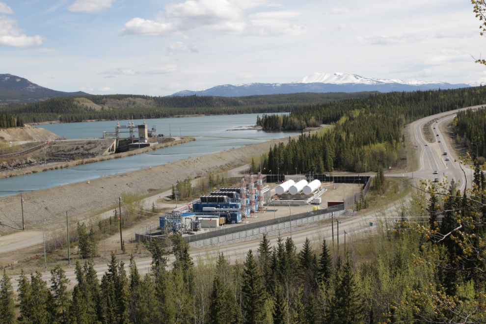 The Whitehorse power dam, the LNG generation plant, and Robert Service Way, formerly just known as the South Access (from the Alaska Highway to downtown).