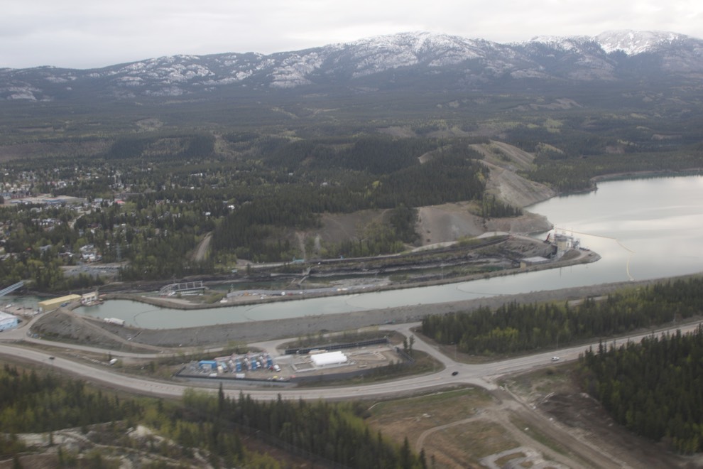 The power dam at Whitehorse, Yukon.