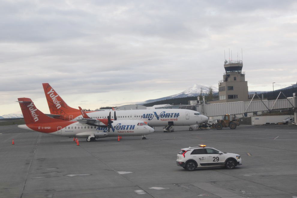 Air North at the Whitehorse airport.