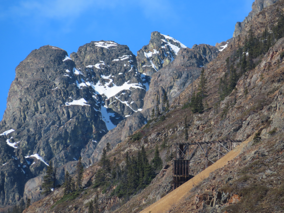 The historic Venus silver mine, seen from the South Klondike Highway.