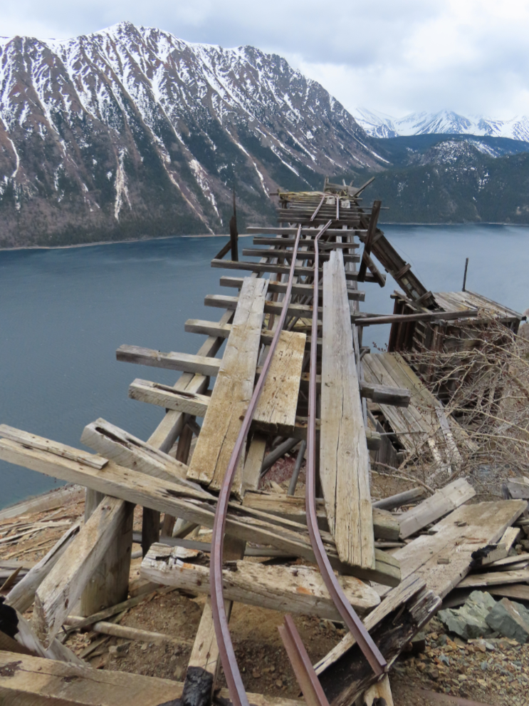 The upper tramway terminus of the historic Venus silver mine in the southern Yukon.