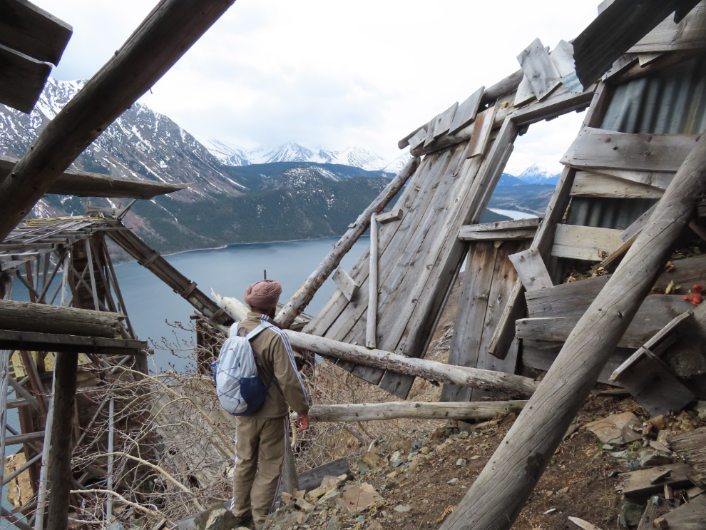The collapsing backsmith shop at the historic Venus silver mine in the southern Yukon.
