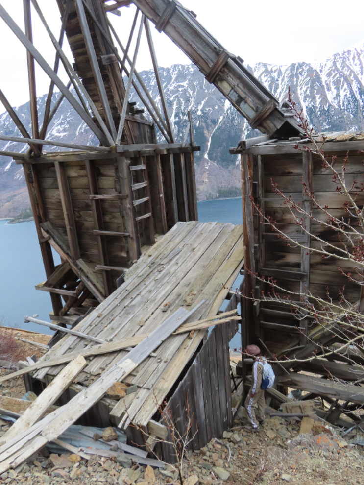 The upper tramway terminus of the historic Venus silver mine in the southern Yukon.