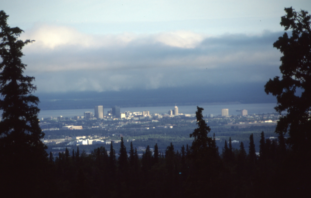 Downtown Anchorage, seen from Wolverine Peak Trail