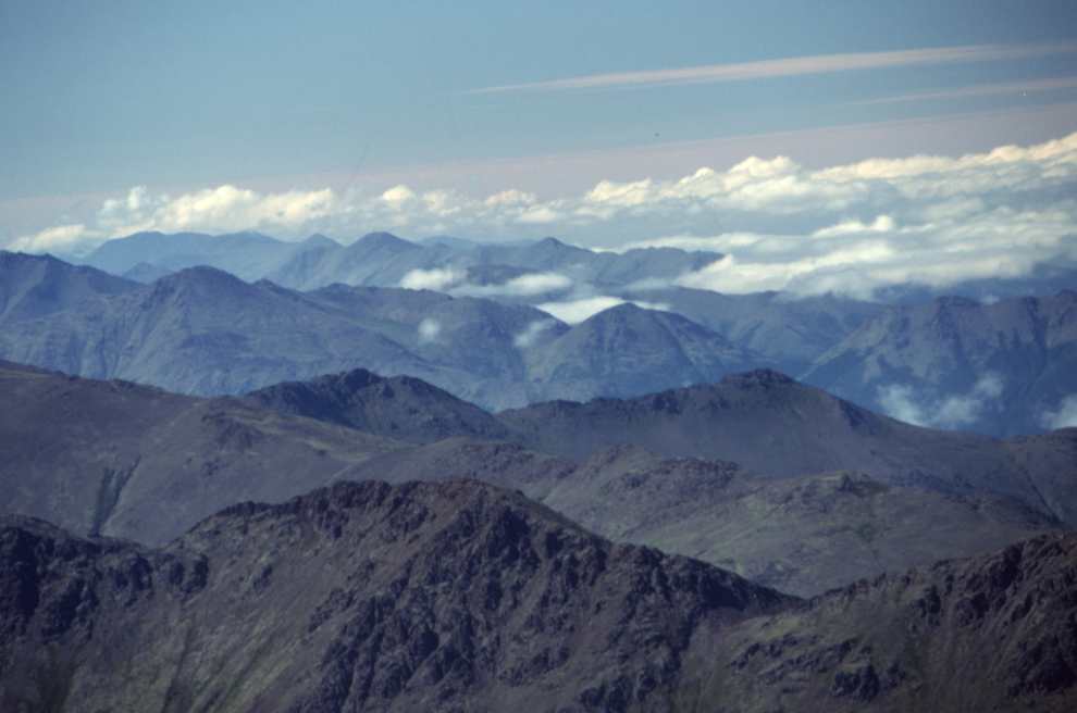 Looking to the south from Wolverine Peak Trail, Anchorage, Alaska