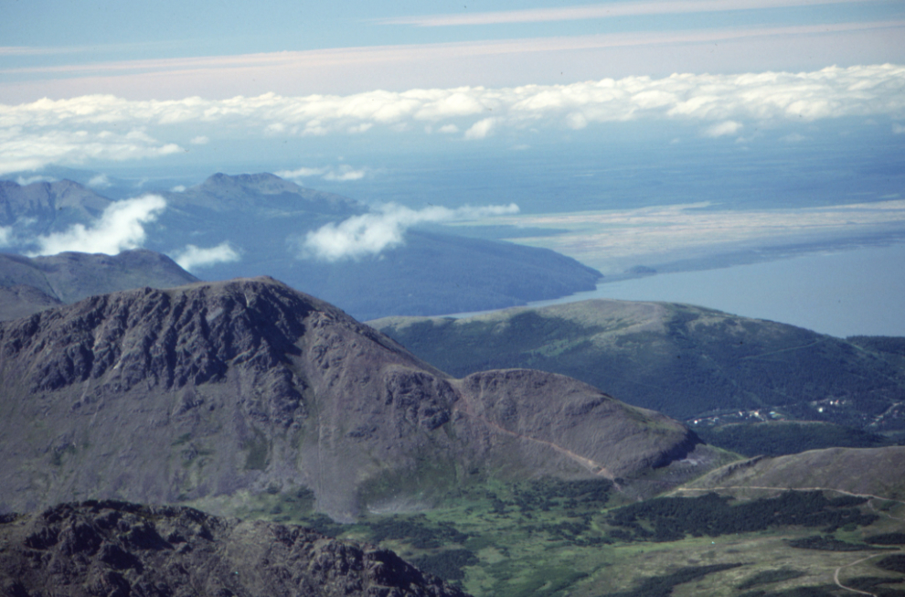 Looking to the south from Wolverine Peak Trail, Anchorage, Alaska