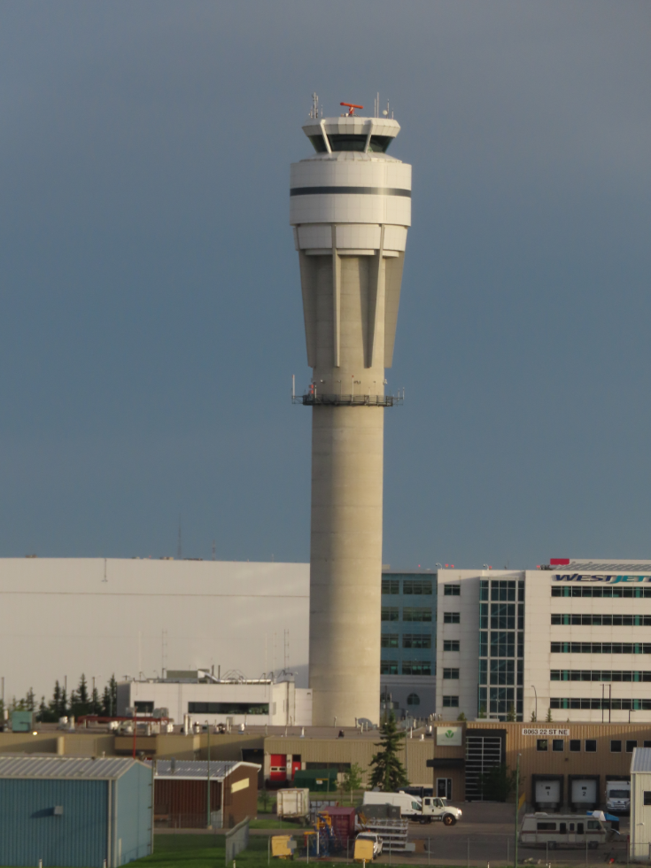 Control tower at Calgary airport.