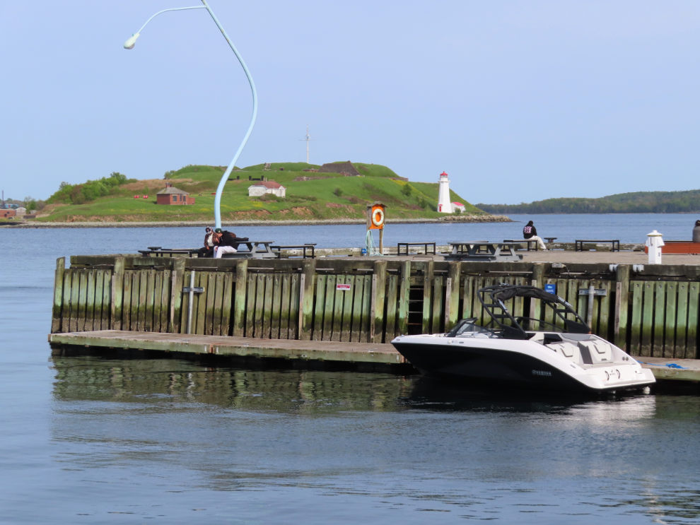 Exploring the waterfront of Halifax, Nova Scotia.