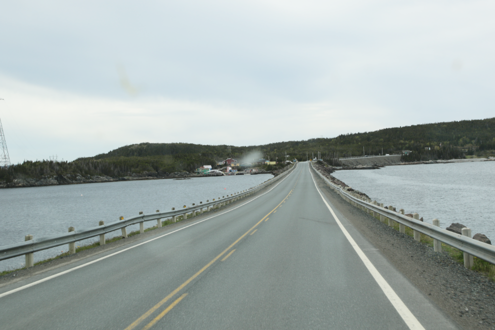 The Walter B. Elliott Causeway on Highway 340 south of Twillingate, Newfoundland.