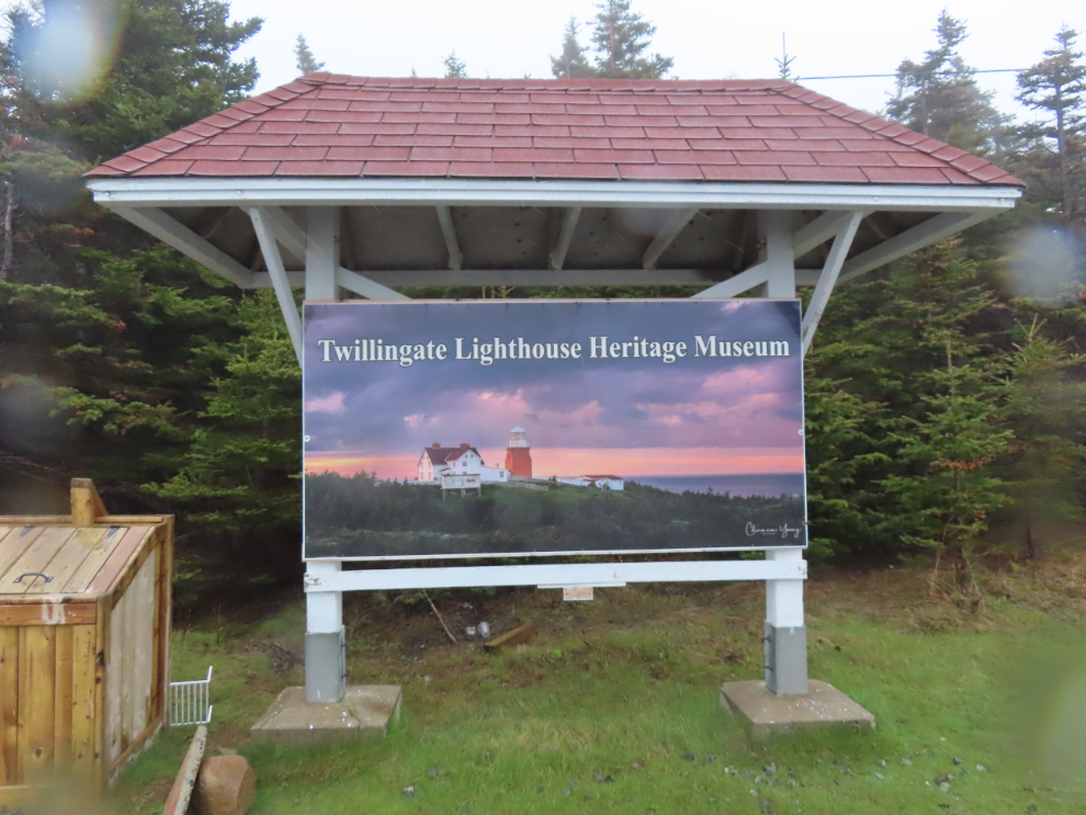 A rainy day at the Twillingate Lighthouse Heritage Museum, Newfoundland.