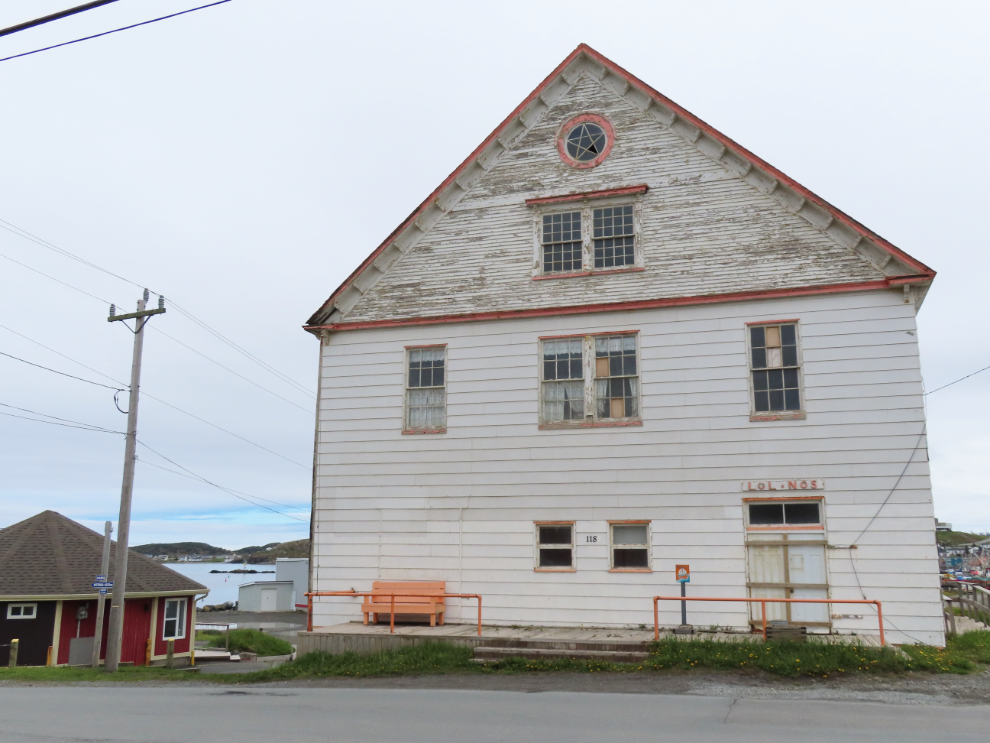 The meeting hall of the LOL - Loyal Orange Lodge - No. 5, at Twillingate, Newfoundland. It was built in 1906-1907.