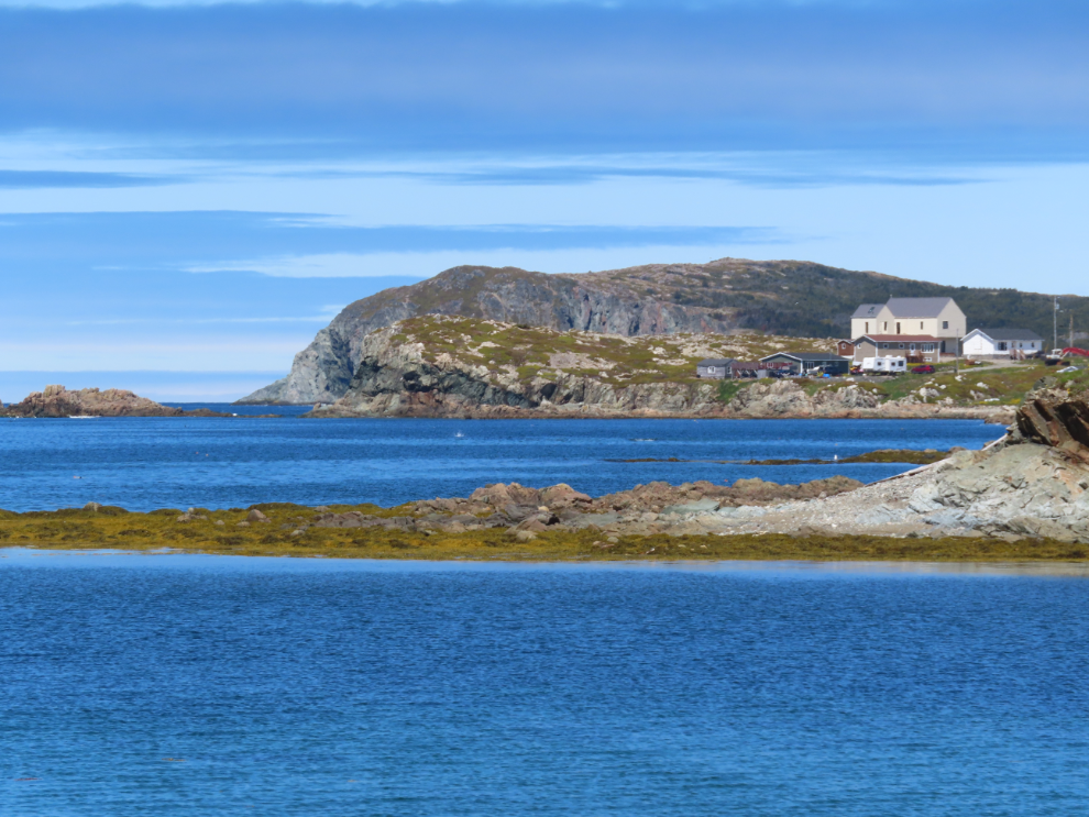 Homes out on Carter's Point at Twillingate, Newfoundland.