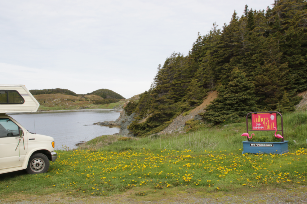 Camping at Luther's Bluff at Twillingate, Newfoundland.
