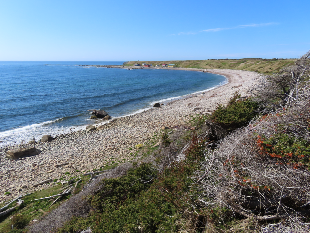 The beach at Green Point Campground, Newfoundland.