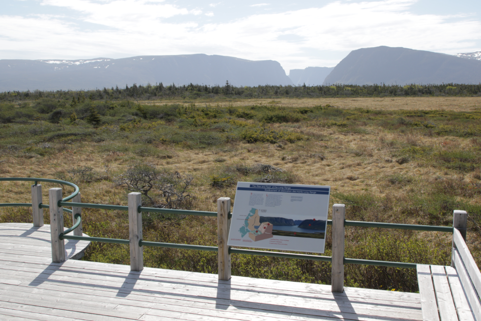 Walking to the Western Brook Pond boat tour, Gros Morne National Park, Newfoundland.