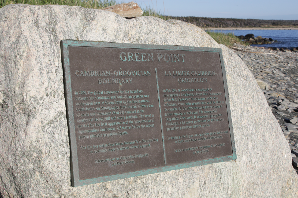 Green Point UNESCO geologic site, Newfoundland.