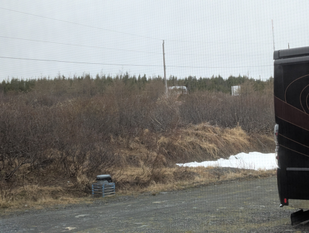 An ugly morning at the Viking RV Park in Newfoundland - 4C with rain and wind.