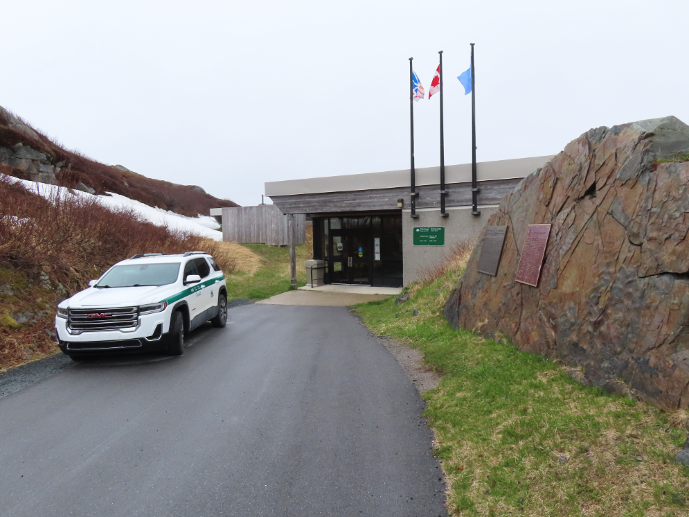 The entrance to the Visitor Centre. at L'Anse aux Meadows National Historic Site, Newfoundland.