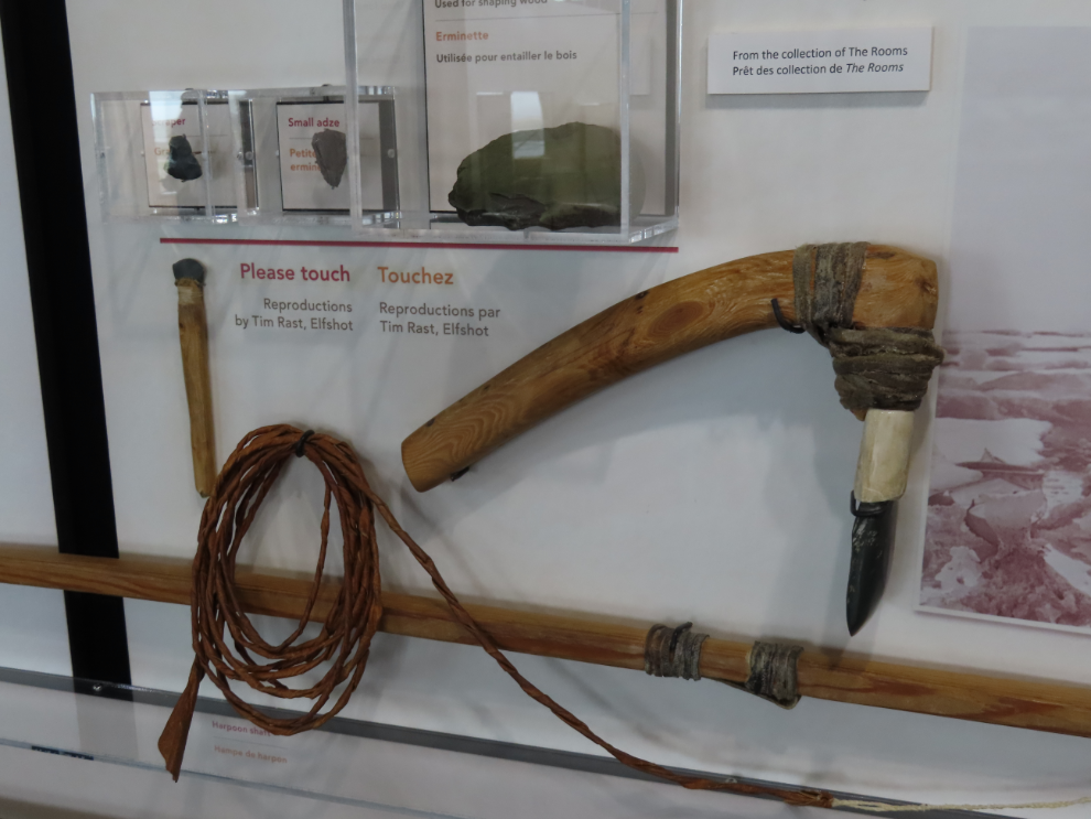 Details of tool-making at L'Anse aux Meadows National Historic Site, Newfoundland.