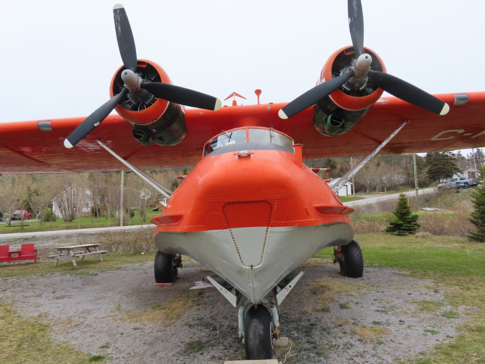 Consolidated PBY Canso water bomber C-FIZU on display at St. Anthony, Newfoundland.