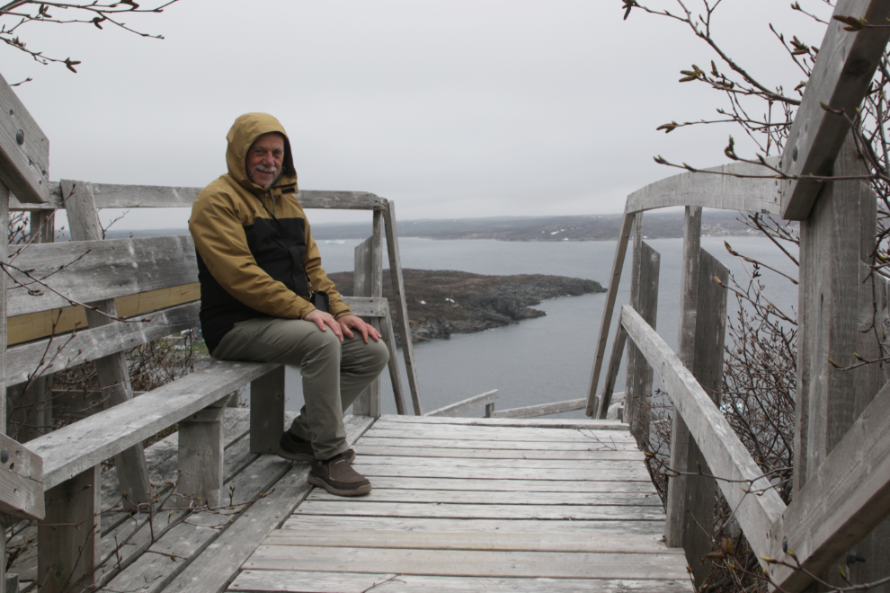 Murray Lundberg on the Daredevil Trail at St. Anthony, Newfoundland.