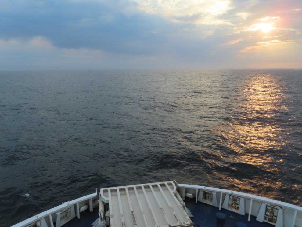Sunrise as we approached Newfoundland on the Marine Atlantic ferry.