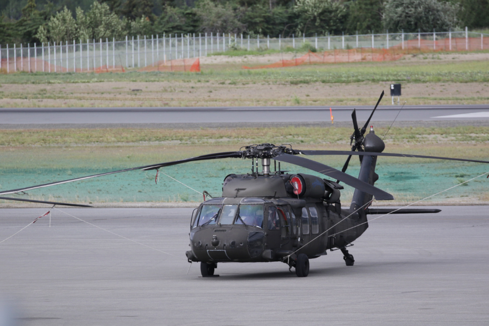 U.S. Army Sikorsky UH-60L Black Hawk at Whitehorse, Yukon.
