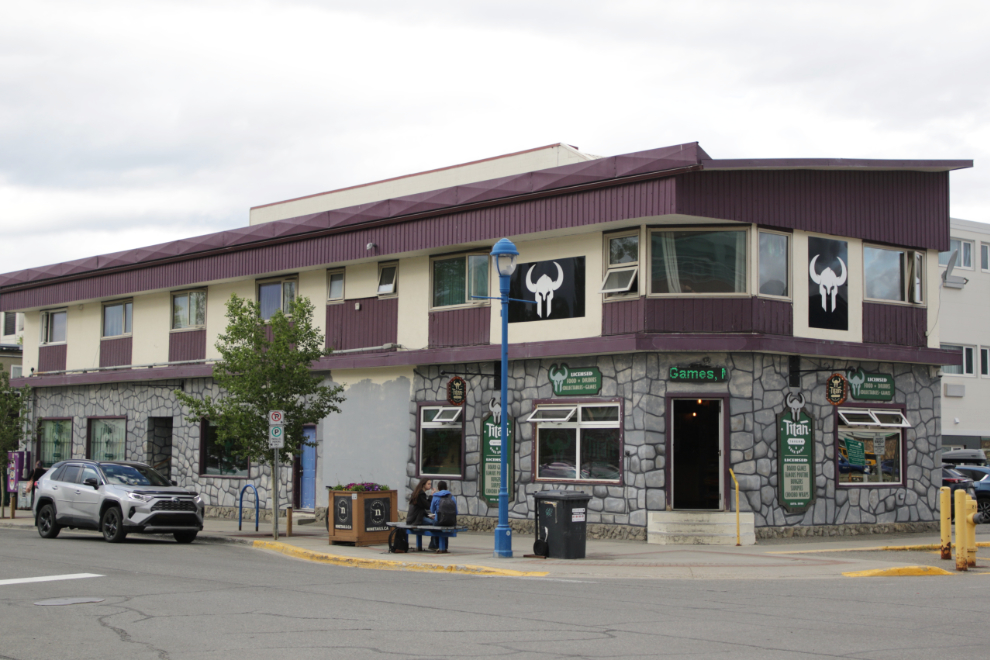 Cool new paint on the Titan Tavern & Geek Shop building in Whitehorse, Yukon.