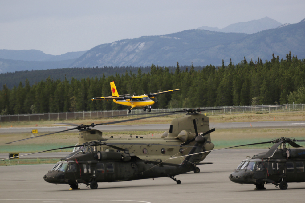 In the background, Alkan Air's newest addition, 1980 de Havilland Canada DHC-6 Twin Otter C-GIWD.