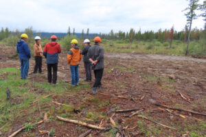 One of Gladiator Metals' exploration drill sites after they're finished with it.
