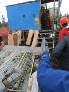 A Kluane Drilling drill rig working in the Whitehorse Copper Belt for Gladiator Metals.