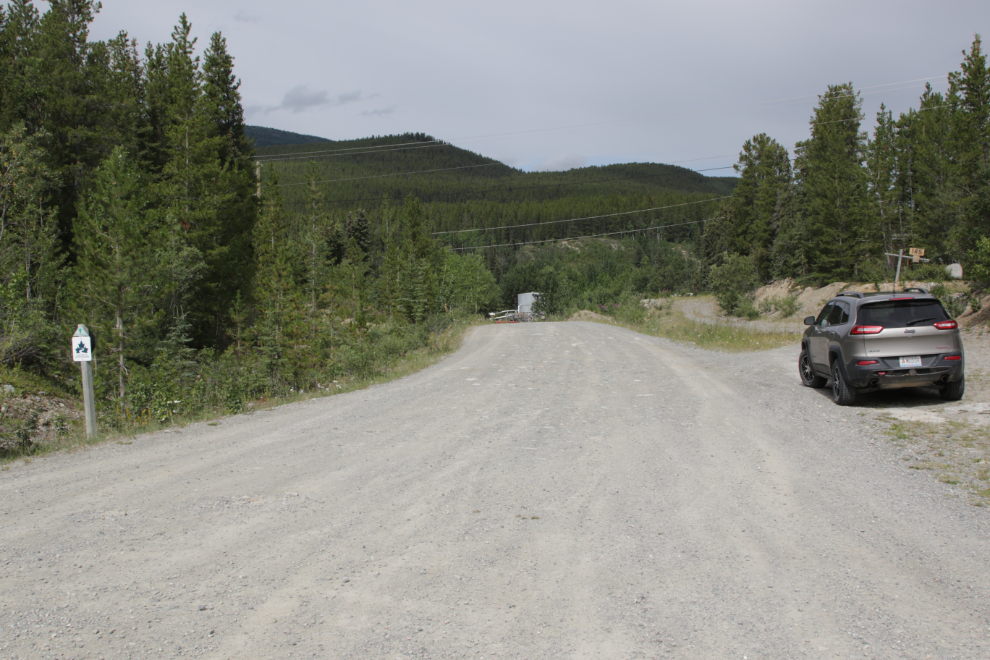 The start of the road up Haeckel Hill at Whitehorse.