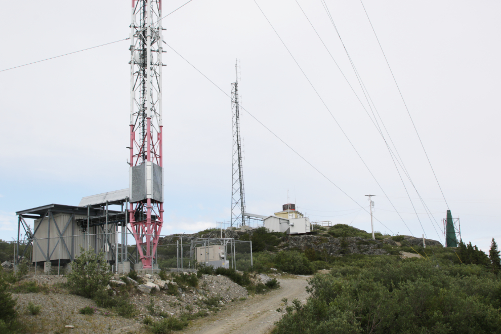 The forestry lookout tower used to be all by itself up here, but there's a whole lot of communications infrastructure around it now.