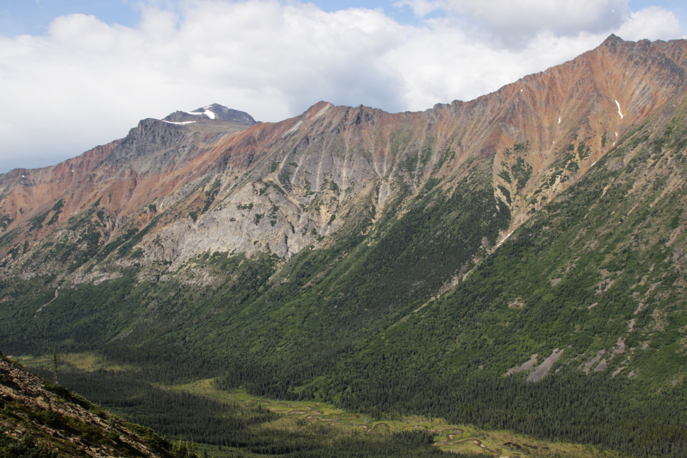 Paddy Pass, seen from high on the ridge on the south side.